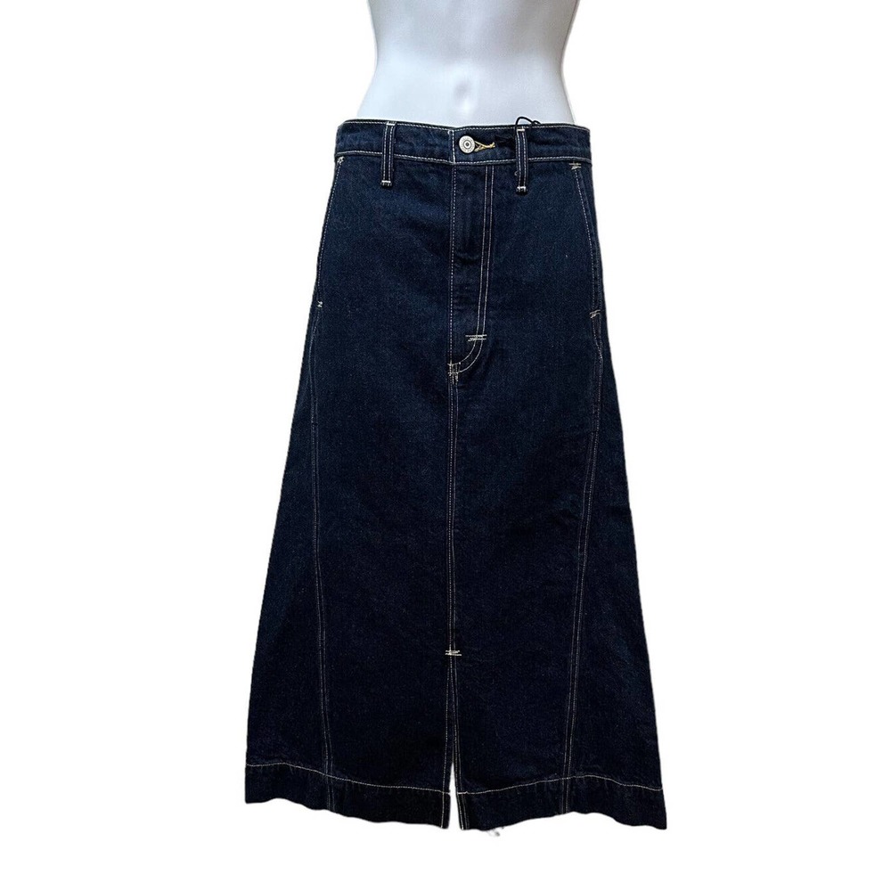 Levi's Dark Blue Midi Skirt - Picture 4 of 10